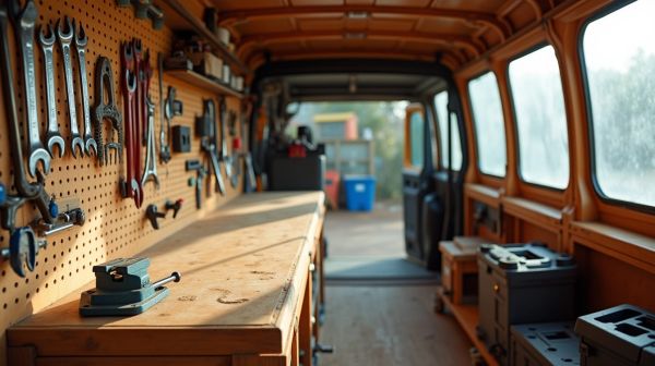 Aménagement de fourgon artisan : comment optimiser votre espace de travail ?