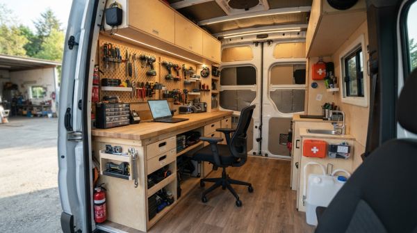 Top astuces pour transformer votre fourgon en espace pro